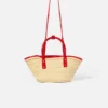 La pequeña cesta Soli Mini bolso cesta de playa