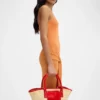 La pequeña cesta Soli Mini bolso cesta de playa