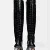 Las botas altas Tourni Botas anchas hasta la rodilla Las botas altas Tourni Botas anchas hasta la rodilla