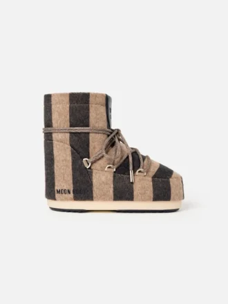 Las botas de rayas Icon Low de JACQUEMUS en colaboración con Moon Boot