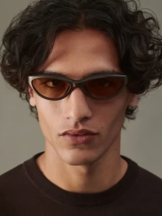 Las gafas de sol Curvo Gafas de sol ovaladas de ojo de gato