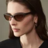 Las gafas de sol Curvo Gafas de sol ovaladas de ojo de gato Las gafas de sol Curvo Gafas de sol ovaladas de ojo de gato