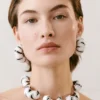 Los aretes Zebra Aretes de aro con estampado de cebra en strass