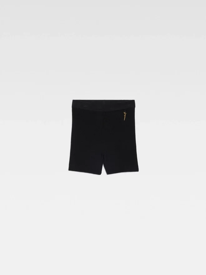 Los pantalones cortos Pralù Pantalones cortos de punto con logotipo Charm Los pantalones cortos Pralù Pantalones cortos de punto con logotipo Charm