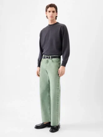 Los pantalones rectos de denim de Nîmes Vaqueros de pierna recta