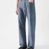 Los pantalones rectos de denim de Nîmes Vaqueros de pierna recta Los pantalones rectos de denim de Nîmes Vaqueros de pierna recta