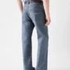 Los pantalones rectos de denim de Nîmes Vaqueros de pierna recta Los pantalones rectos de denim de Nîmes Vaqueros de pierna recta