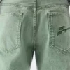 Los pantalones rectos de denim de Nîmes Vaqueros de pierna recta Los pantalones rectos de denim de Nîmes Vaqueros de pierna recta
