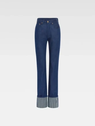 Los pantalones rectos de denim de Nîmes. Vaqueros rectos.