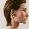 Los pendientes Trio de pendientes geométricos