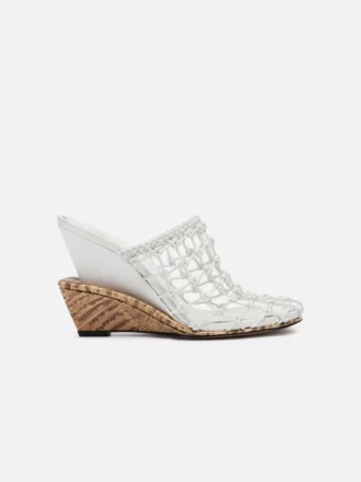 Los zapatos de doble tejido Mules dobles trenzados
