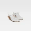 Los zapatos de doble tejido Mules dobles trenzados Los zapatos de doble tejido Mules dobles trenzados