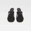 Los zapatos de doble tejido Mules dobles trenzados Los zapatos de doble tejido Mules dobles trenzados