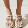 Los zapatos de doble tejido Mules dobles trenzados Los zapatos de doble tejido Mules dobles trenzados