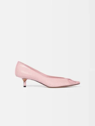 Los zapatos de tacón bajo Tourni Zapatos de tacón bajo trenzados