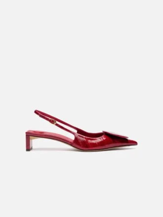 Los zapatos destalonados bajos Duelo Tacones bajos redondos y cuadrados