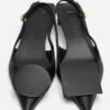 Los zapatos destalonados bajos Duelo Tacones bajos redondos y cuadrados Los zapatos destalonados bajos Duelo Tacones bajos redondos y cuadrados