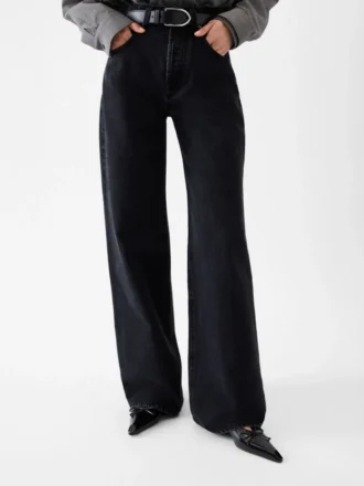 Pantalones anchos de denim de-Nîmes. Vaqueros oversize.