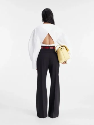 Pantalones Sauge Pantalones acampanados de cintura alta
