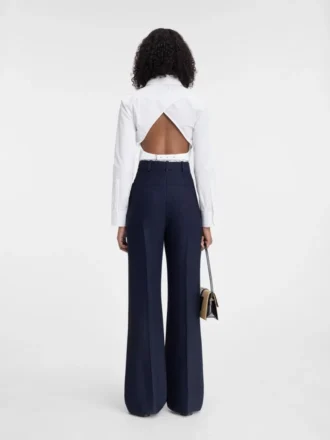 Pantalones Sauge Pantalones acampanados de cintura alta