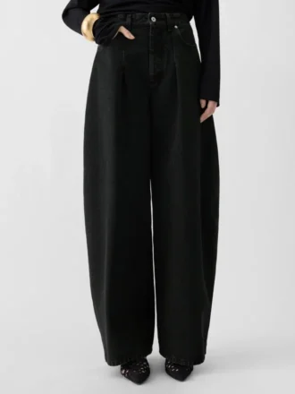 Pantalones vaqueros Ovalo de Nîmes Vaqueros de cintura alta y corte curvo