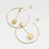 Pendientes de aro Nodo Pendientes de aro asimétricos