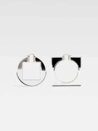 Pendientes de aro Rond Carré Pendientes de aro asimétricos Pendientes de aro Rond Carré Pendientes de aro asimétricos