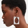 Pendientes de aro Rond Carré Pendientes de aro asimétricos