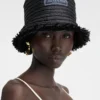 Sombrero de pescador Bacino Sombrero de rafia deshilachado Sombrero de pescador Bacino Sombrero de rafia deshilachado