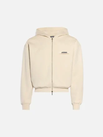 Sudadera con capucha y cremallera Gros Grain Sudadera con capucha y cremallera con logotipo Grosgrain