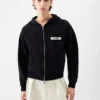 Sudadera con capucha y cremallera Gros Grain Sudadera con capucha y cremallera con logotipo Grosgrain Sudadera con capucha y cremallera Gros Grain Sudadera con capucha y cremallera con logotipo Grosgrain