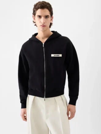 Sudadera con capucha y cremallera Gros Grain Sudadera con capucha y cremallera con logotipo Grosgrain Sudadera con capucha y cremallera Gros Grain Sudadera con capucha y cremallera con logotipo Grosgrain