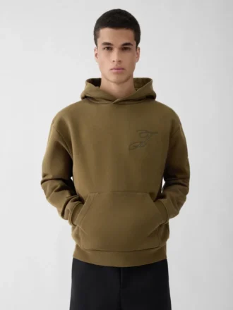 Sudadera con capucha y logotipo Sudadera con capucha con logotipos bordados
