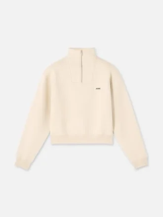 Sudadera con cuello alto y cremallera Gros Grain Sudadera con cremallera