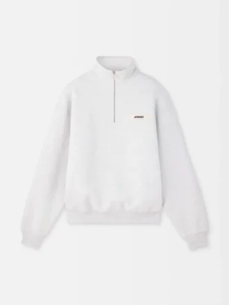 Sudadera con cuello alto y cremallera Gros Grain Sudadera con cremallera
