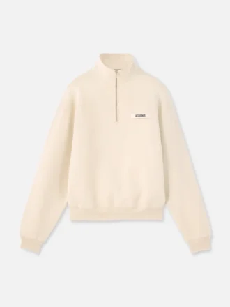Sudadera con cuello alto y cremallera Gros Grain Sudadera con cremallera