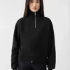 Sudadera con cuello alto y cremallera Gros Grain Sudadera con cremallera