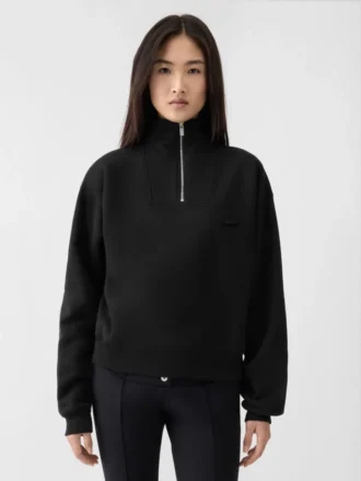 Sudadera con cuello alto y cremallera Gros Grain Sudadera con cremallera