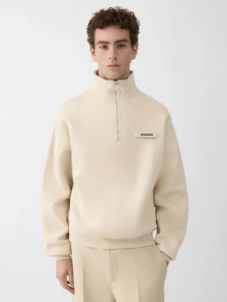 Sudadera con cuello alto y cremallera Gros Grain Sudadera con cremallera