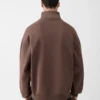 Sudadera con cuello alto y cremallera Gros Grain Sudadera con cremallera Sudadera con cuello alto y cremallera Gros Grain Sudadera con cremallera