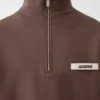 Sudadera con cuello alto y cremallera Gros Grain Sudadera con cremallera Sudadera con cuello alto y cremallera Gros Grain Sudadera con cremallera