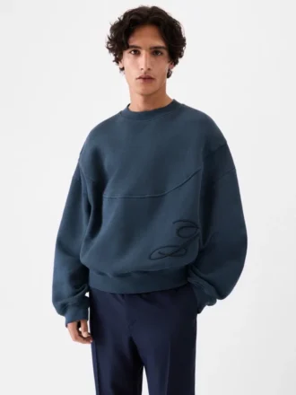 Sudadera J Camiseta con monograma bordado Sudadera J Camiseta con monograma bordado