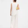 Top Peplo Top con cuello cuadrado
